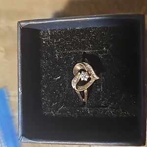 Heart shape diamond ring